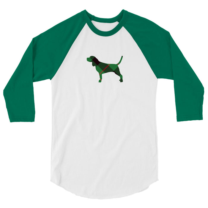 "Plaid Beagle" 3/4 Sleeve Shirt